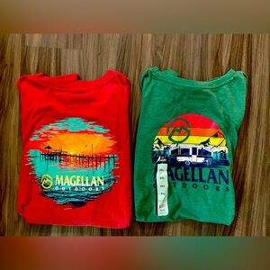 Magellan Outdoors Red and Green Graphic Tees size 3XL-NWT/NWOT